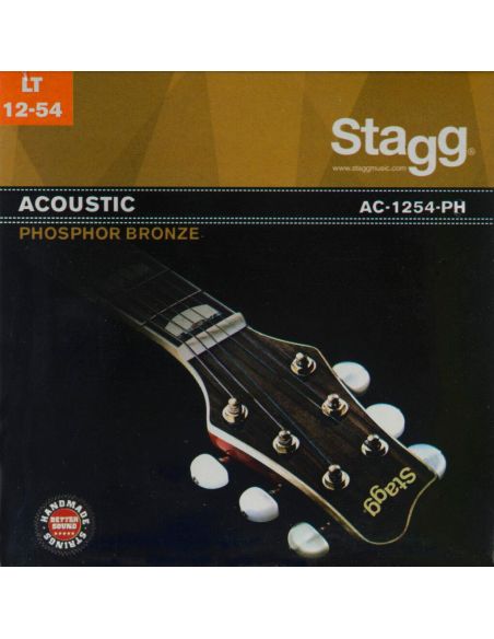 Jeu de cordes phosphor-bronze pour guitare acoustique