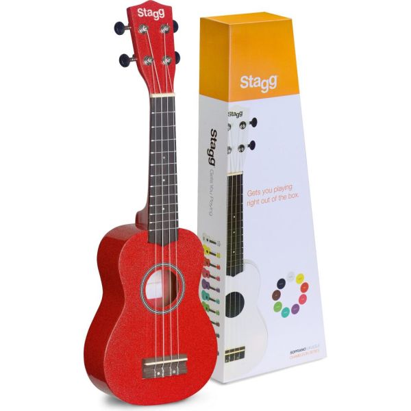 Ukulele soprano rouge