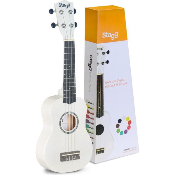 Ukulele soprano blanc