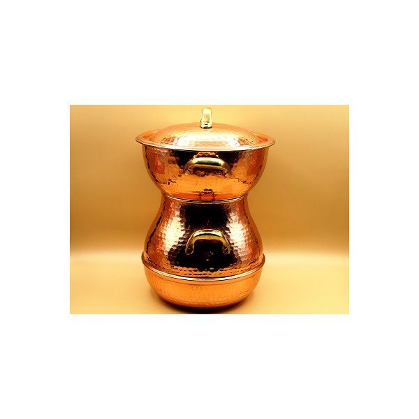 Couscoussier en cuivre martelé