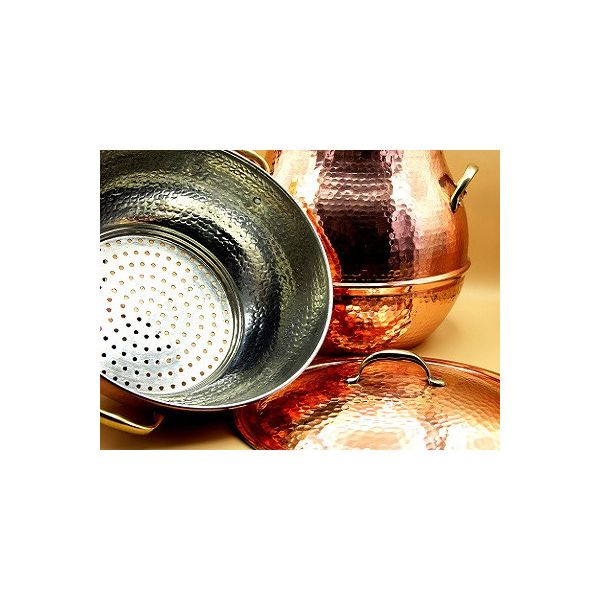 Couscoussier en cuivre martelé