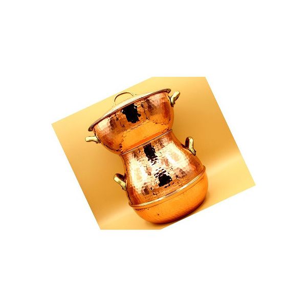 Couscoussier en cuivre martelé