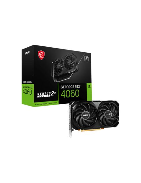 CARTE GRAPHIQUE MSI GEFORCE RTX 4060 VENTUS 2X BLACK 8G OC