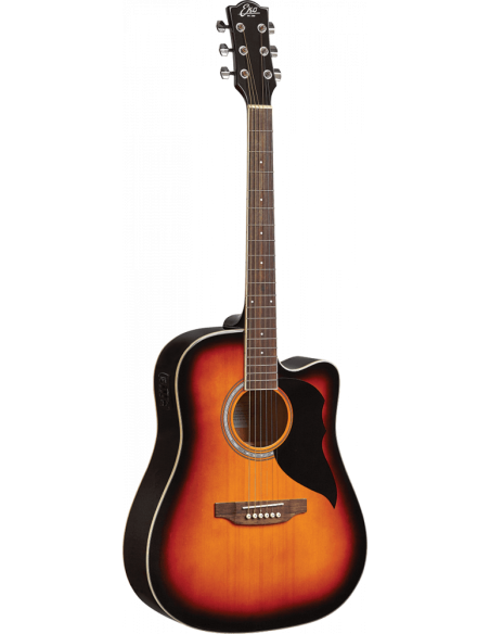 Guitare électro-acoustique Ranger 6 EQ- Brown