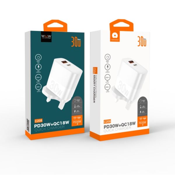 WUW C208 Chargeur Mural Ultra Rapide...
