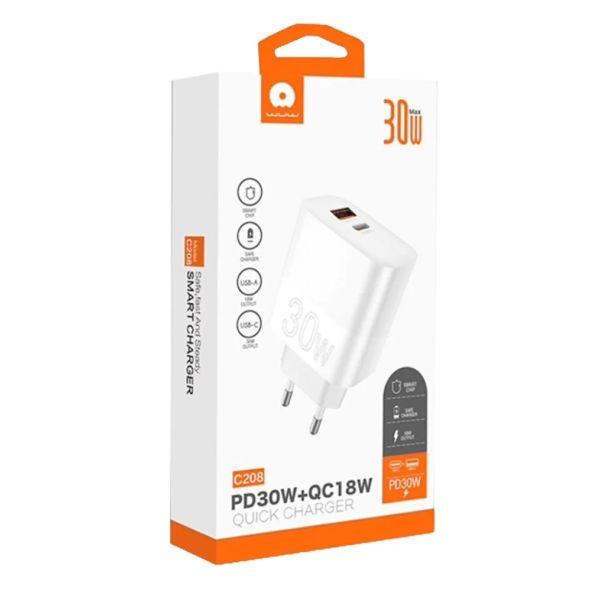 WUW C208 Chargeur Mural Ultra Rapide...