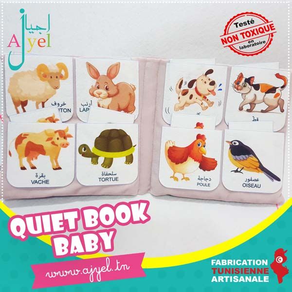 Quiet Book Baby: Livre en tissu avec...