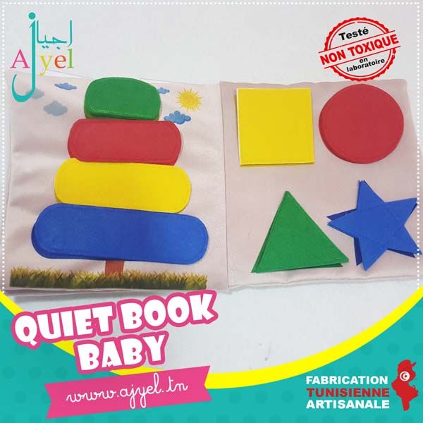 Quiet Book Baby: Livre en tissu avec...