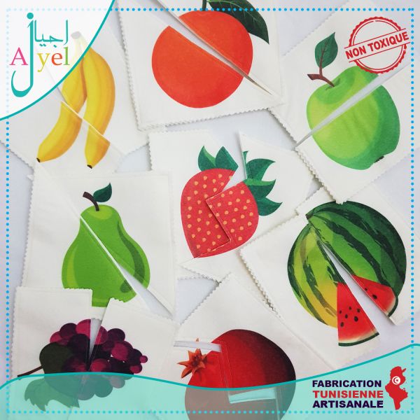 Puzzle Duo Fruits: Parfait pour améliorer la coordination...