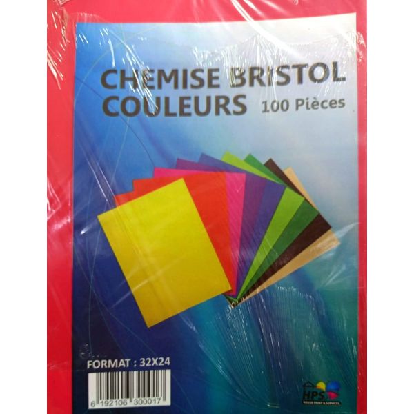 Chemise Cartonnée Bristol Paquet de...