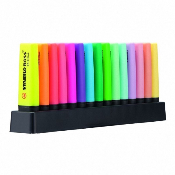 Présentoir de 15 surligneurs STABILO...