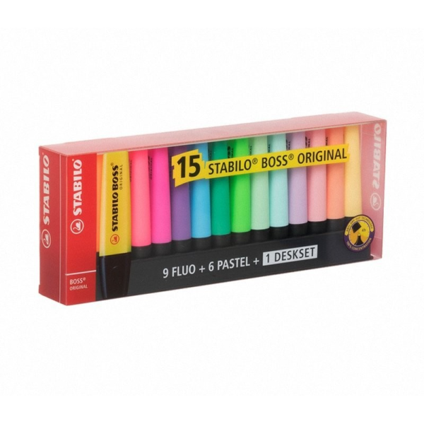 Présentoir de 15 surligneurs STABILO...