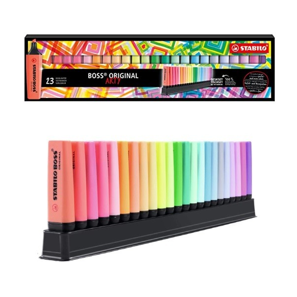 Présentoir de 23 surligneurs pointe...