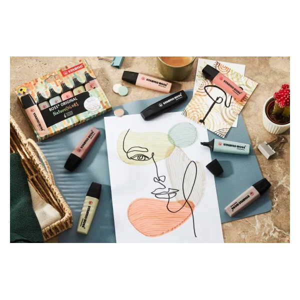 Pochette de 4 marqueurs fluo nature...