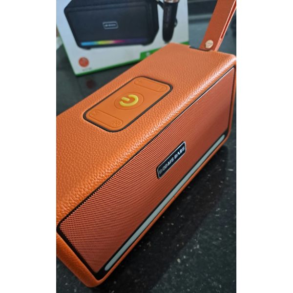 BOOMS BASS Speaker en Simili Cuir...