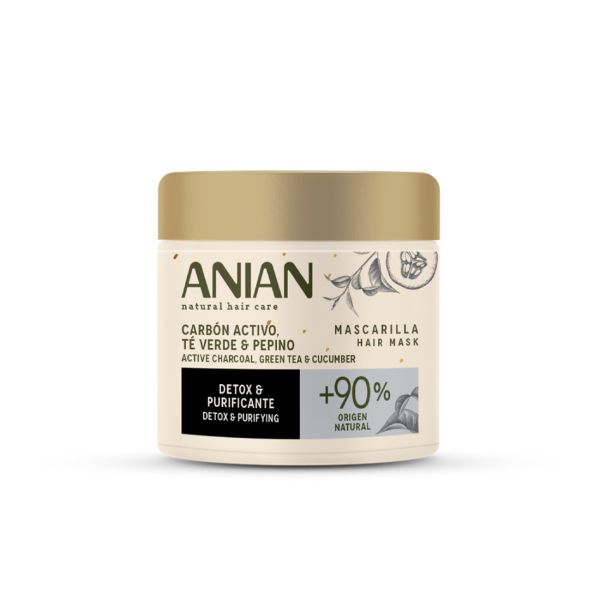 ANIAN Mask Charbon actif-Thé vert-Concombre 350 ml