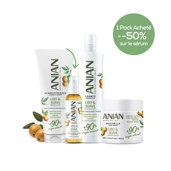 ANIAN Pack Lisse & doux (Mask, Shampoing, Après shampoing...