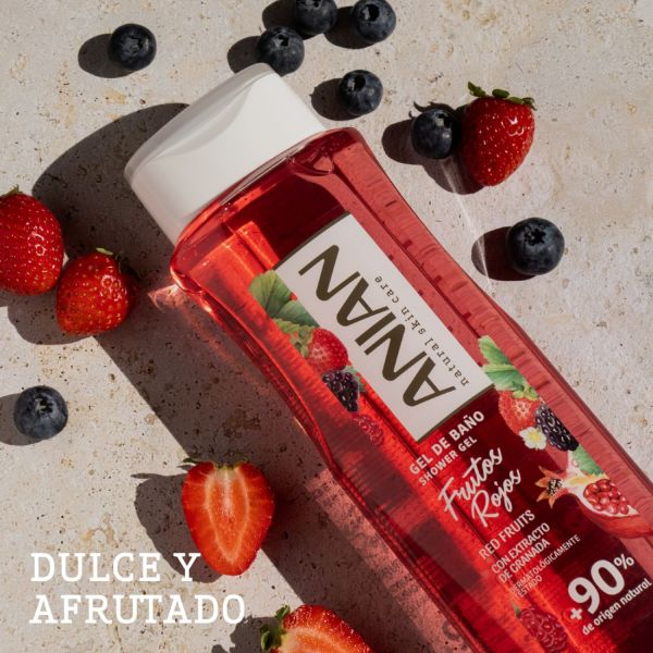 ANIAN Gel Douche Fruits Rouges 750 ml
