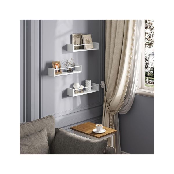 Étagère Murale avec Barre Centrale