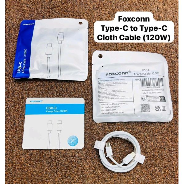 Cable Premium Super Fast 120W Type-C...