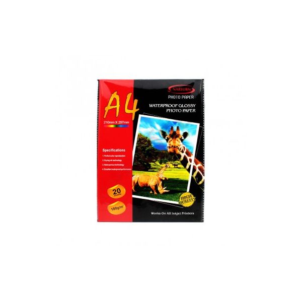 Papier photo A4 Paquet de 20 Pcs Narsurn
