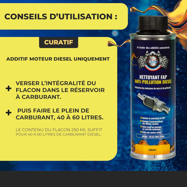 ERC Nettoyant FAP, anti-pollution...