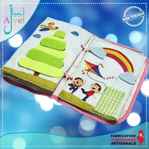 Quiet Book 1: Fabric book with many...