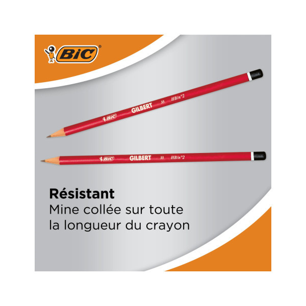 BIC Gilbert Crayons à Papier - HB,...