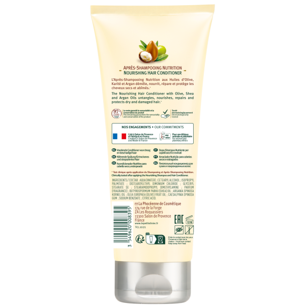 Après-shampooing Crème Olive Karité...