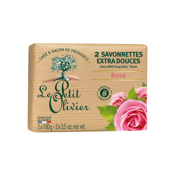 2 Savonnettes Extra Douces Rose - 2x100g
