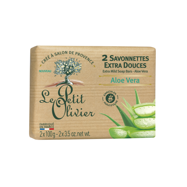 2 Savonnettes Extra Douces Aloe Vera...