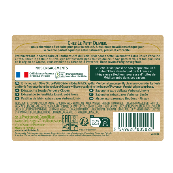 2 Savonnettes Extra Douces Verveine...