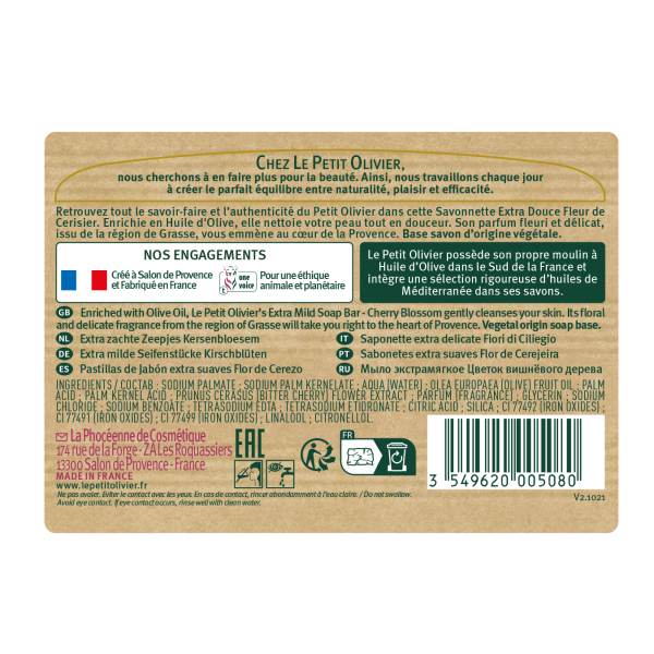 2 Savonnettes Extra Douces Fleur de...