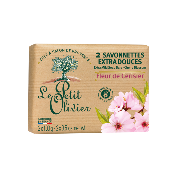 2 Savonnettes Extra Douces Fleur de...