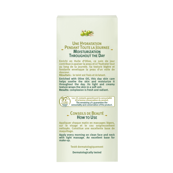 Soin de Jour Hydratant - Huile d''Olive - 50ml 2