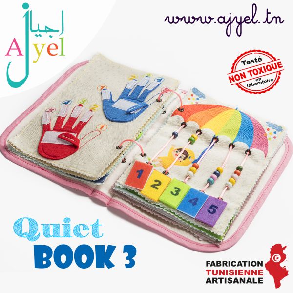 Quiet Book 3: Livre en tissu avec de...