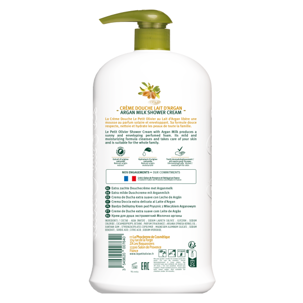 Crème Douche Lait d'Argan - 750ml