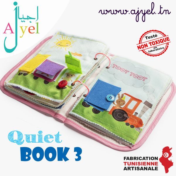 Quiet Book 3: Livre en tissu avec de...