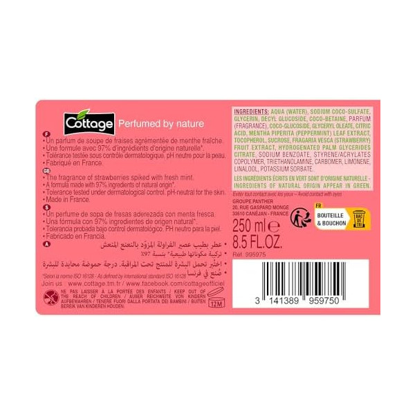Gel Douche Lait Hydratant Cottage –...
