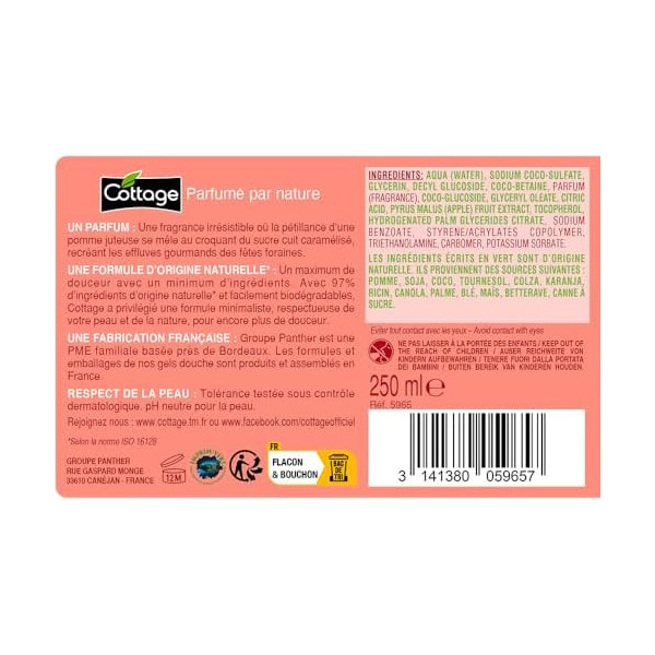 Gel Douche Lait Hydratant Cottage –...
