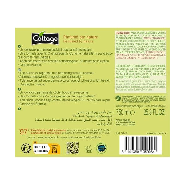 Gel Douche & Bain Lait Hydratant...