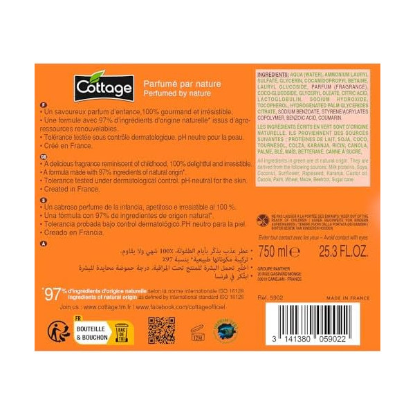 Gel Douche & Bain Lait Hydratant...