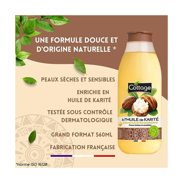 Huile de Douche Cottage – Peaux...