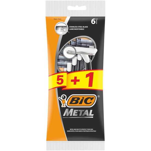BIC Metal, Rasoirs Jetables pour...