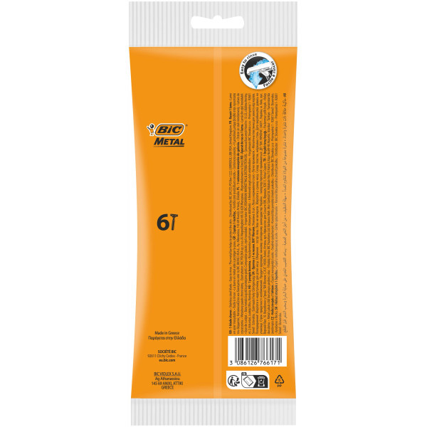 BIC Metal, Rasoirs Jetables pour...