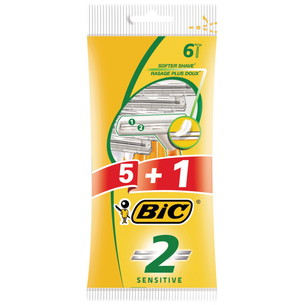 BIC 2 Sensitive Rasoirs Jetables pour...