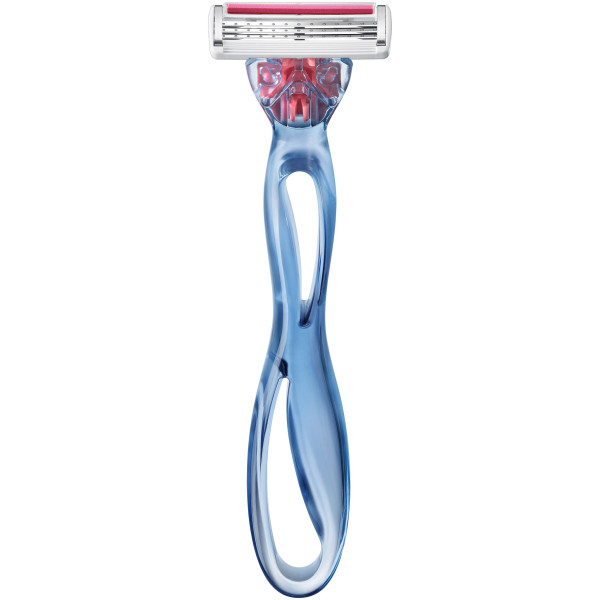 BIC Click 3 Soleil Sensitive Rasoirs  Système pour Femme - Boîte de 1 Manche + 4 Recharges