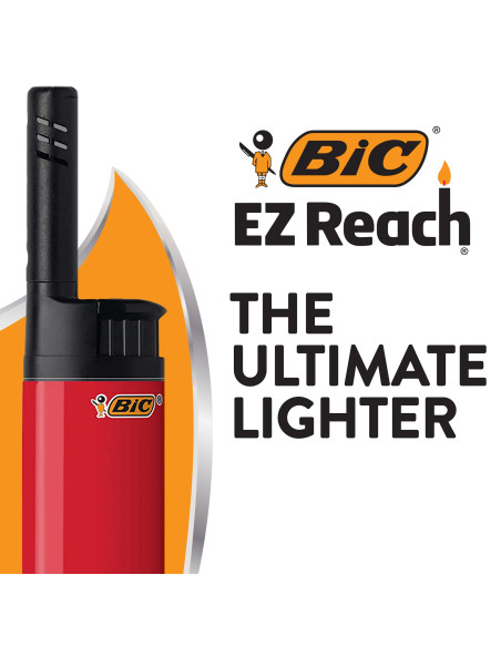 BIC EZ Reach Briquet Multi-Usages - Pack de 2, Couleur Assortie