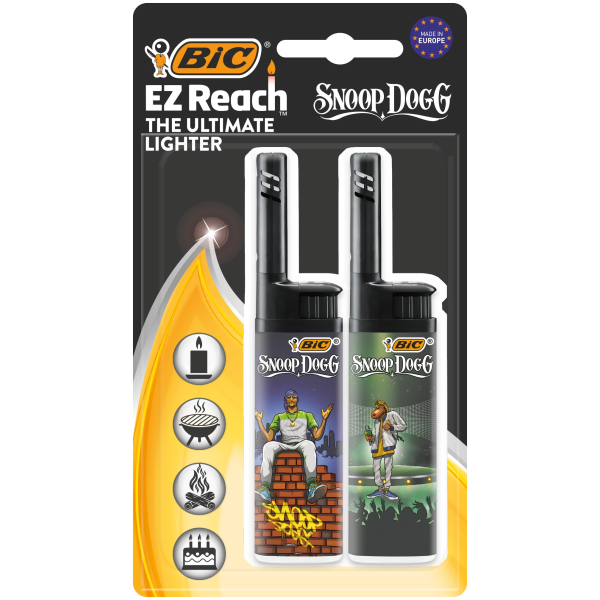 BIC EZ Reach Briquet Multi-Usages - Pack de 2, Couleur Assortie