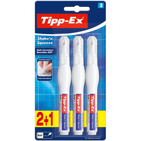 Tipp-Ex Shake'n Squeeze Stylo Correcteur - 8 ml, Blister... 2
